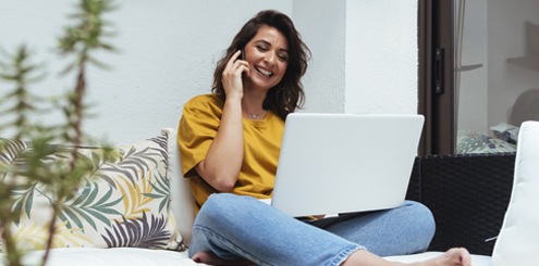 Woman on laptop